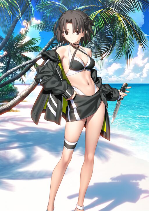 【FGO】水着両儀式〔ムーンキャンサー〕最終までの霊基再臨&性能まとめ!宝具切替+対粛清防御貫通に天特攻持ち 1 IMG 8826
