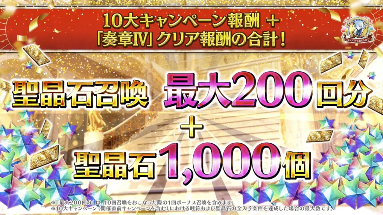 【FGO10周年】アンビーストU=オルガマリー登場!200連分の召喚+聖晶石1,000個!豪華キャンペーン&最新情報まとめ 66 スクリーンショット 2025 08 03 17.26.17