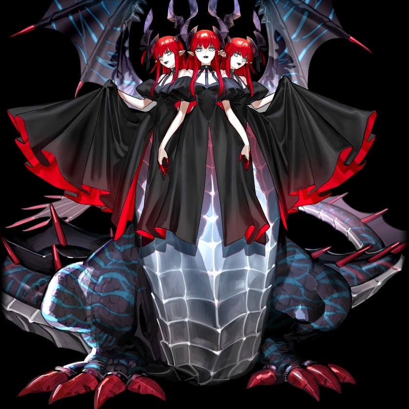 【FGO】三つ首竜の正体判明アーキタイプ・マーズ(ハロウィン)キングエリザ エリちゃんが3人いて竜だ! 35 1761383093845762